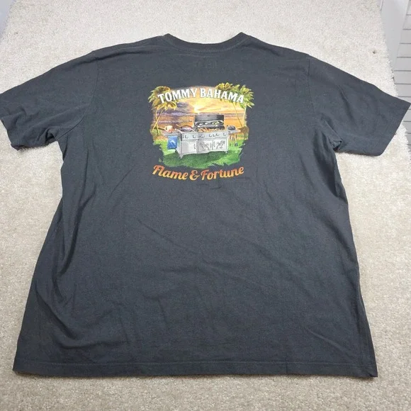 Tommy Bahama Relax Flame & Fortune BBQ Graphic T-Shirt Mens‎ Large - Picture 5 of 8